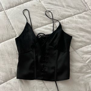 Zara Tie Up Corset Top
